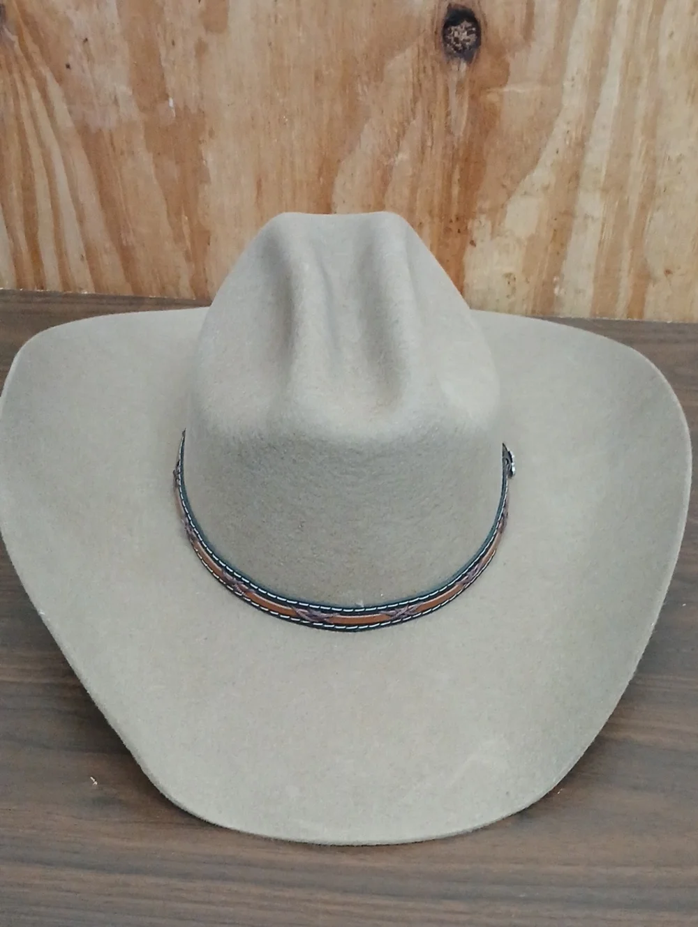 Justin Classic Men's Wool Tan Light Brown Cowboy Hat